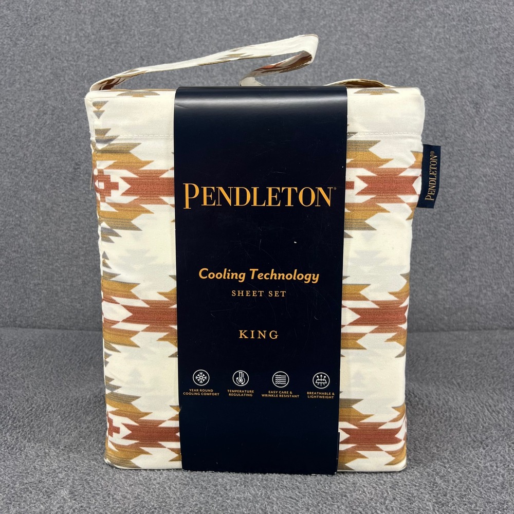 Pendleton Sheet Set King Tan Moonlit Mesa Cooling Technology Southwestern 4pc